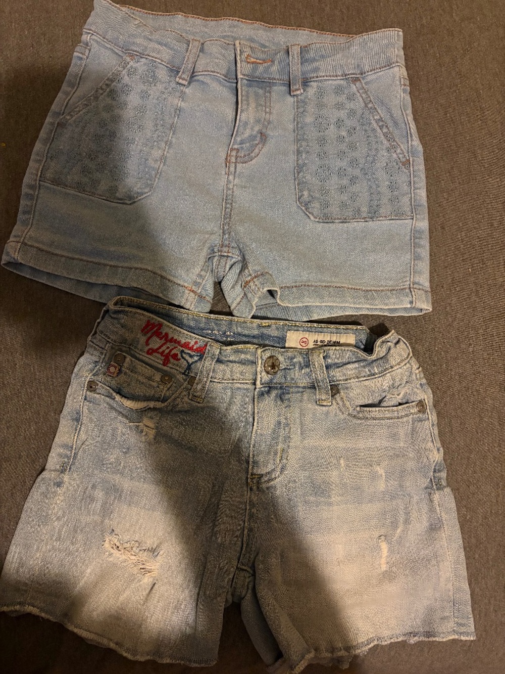Girls Denim Shorts Set of 2